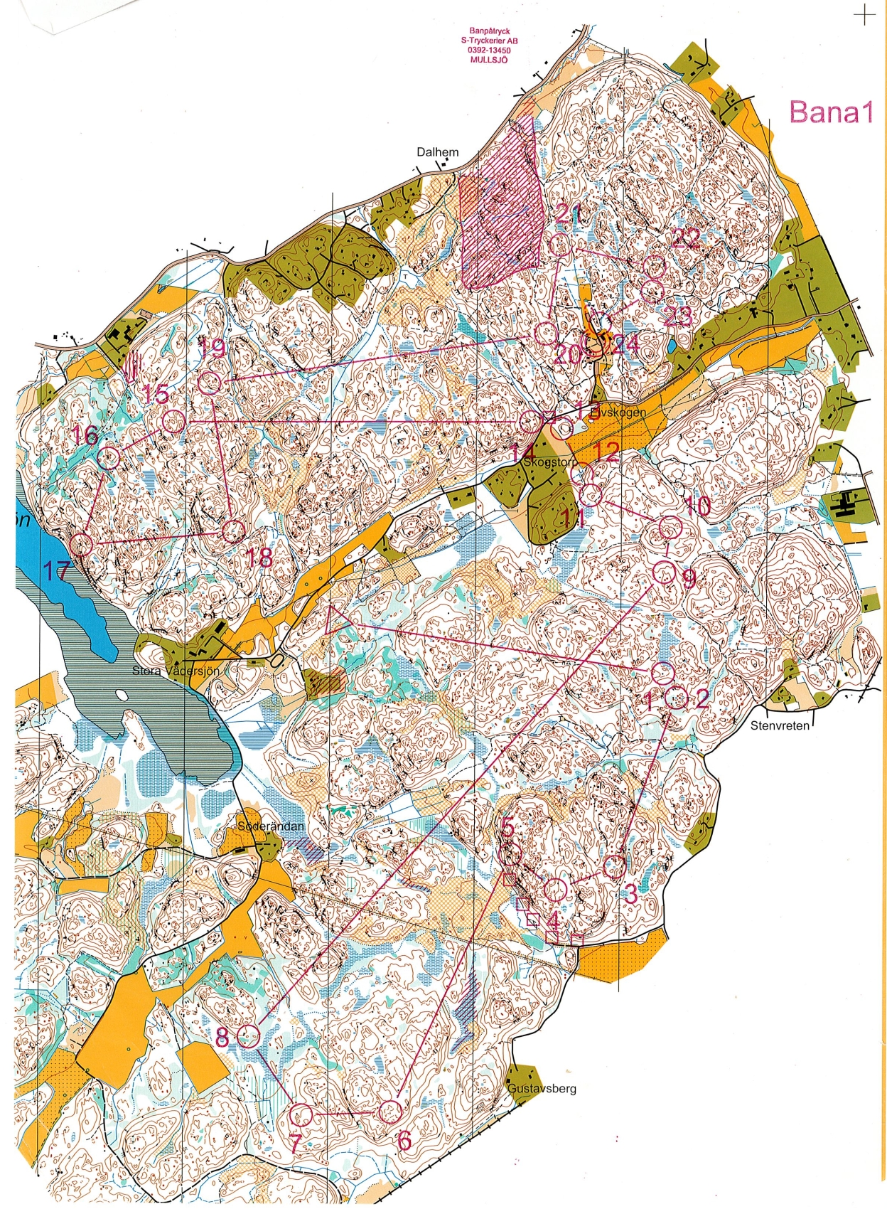 Elvskogsrännet - tom karta H21 (2002-09-06)